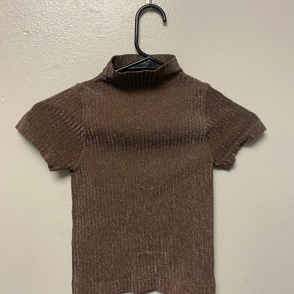 Sparkly Fitted Party Crop Top